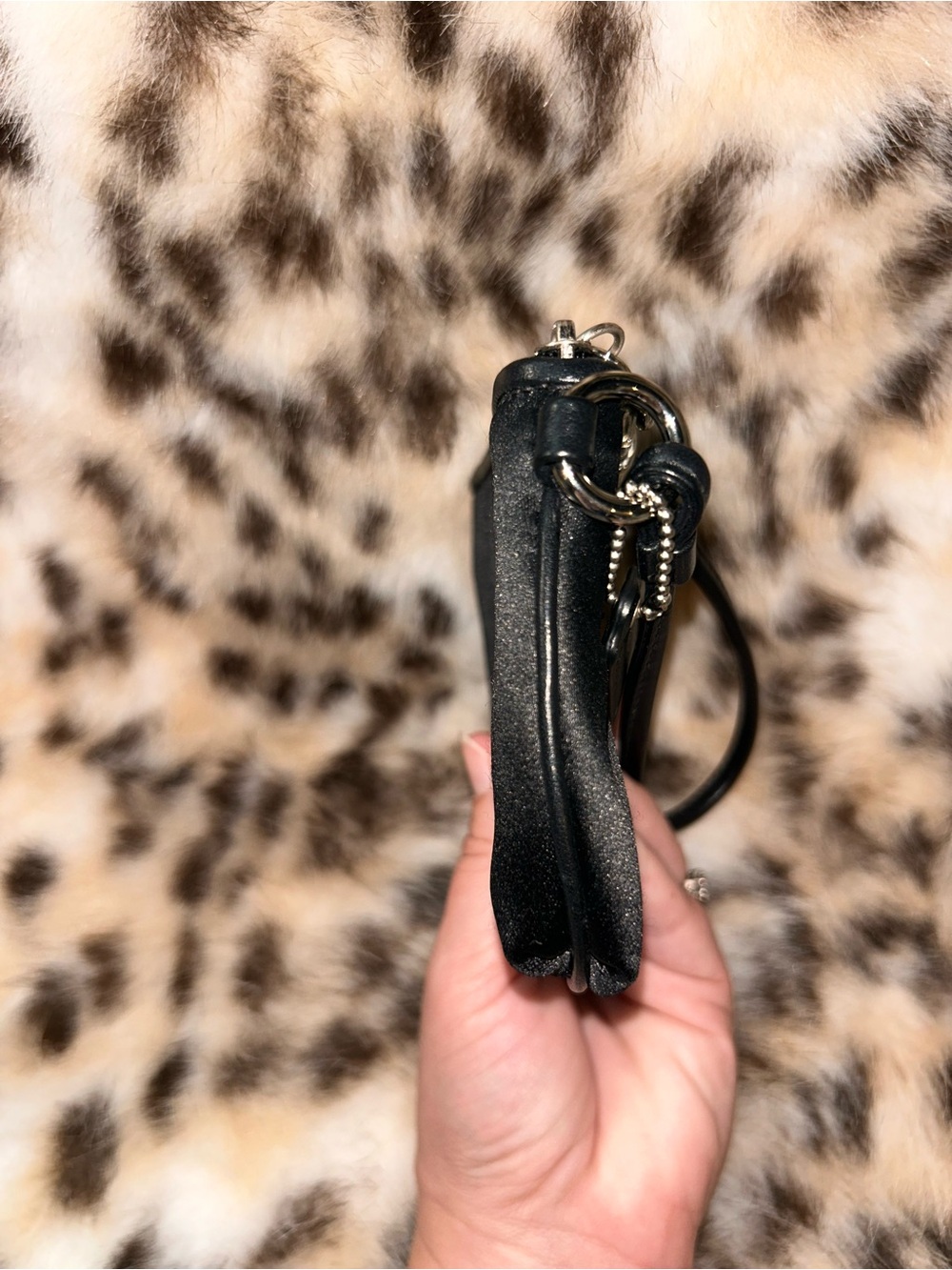 Coach Amanda Black Satin Gathered Wristlet -EUC- - Picture 6 of 15